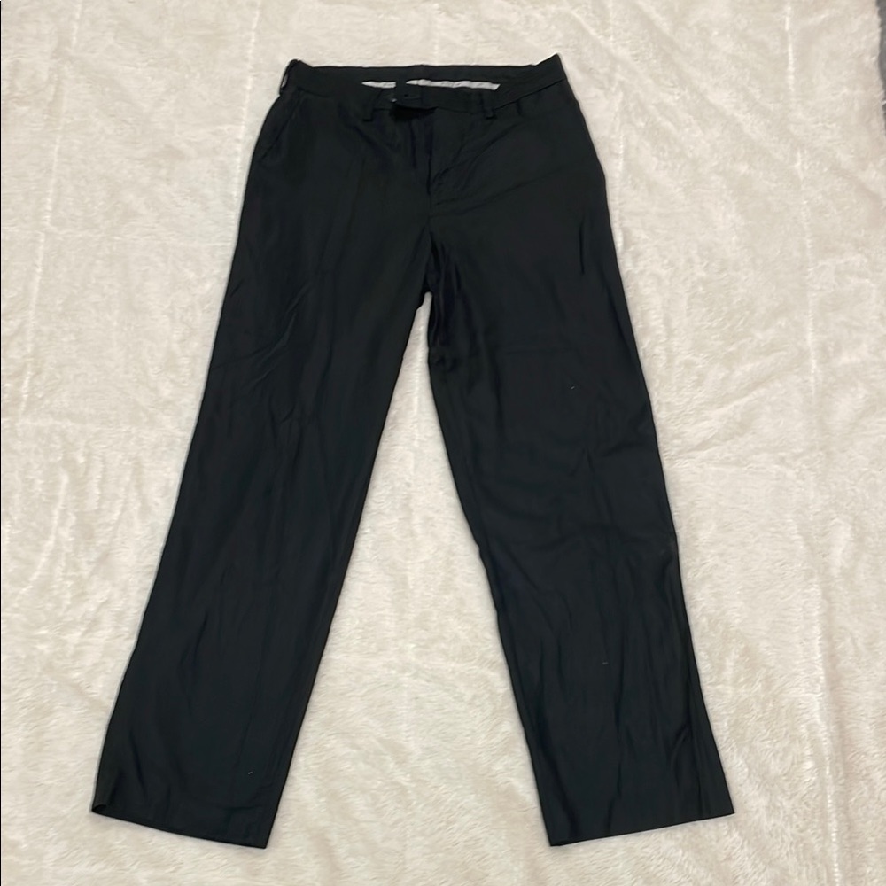 Vintage Black Pinstripe Dress Pants
